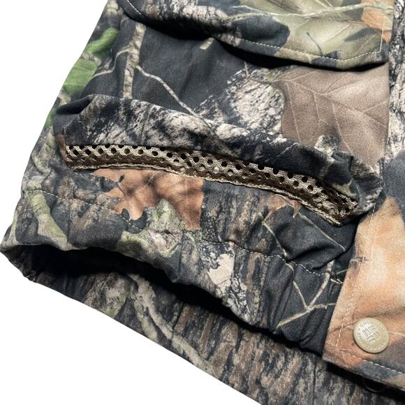 Vtg Columbia Jacket Men M Camo Camouflage Hunting Mossy Oak Breakup Interchange - Picture 7 of 16